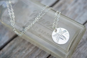 Fine silver starfish Bermuda Collection pendant necklace