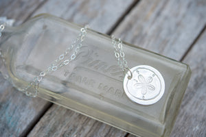 Fine silver sand dollar Bermuda Collection necklace