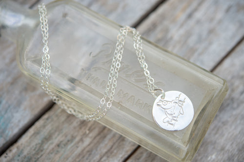 Fine silver Tree Frog Bermuda Collection necklace